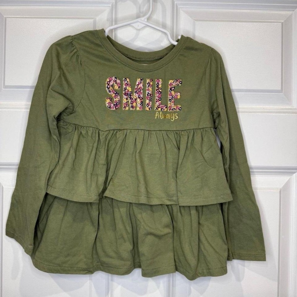 Girls Long Sleeve Smile Shirt Size 5T